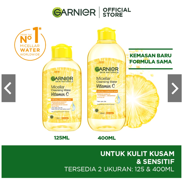 Garnier Micellar Water Vitamin C.