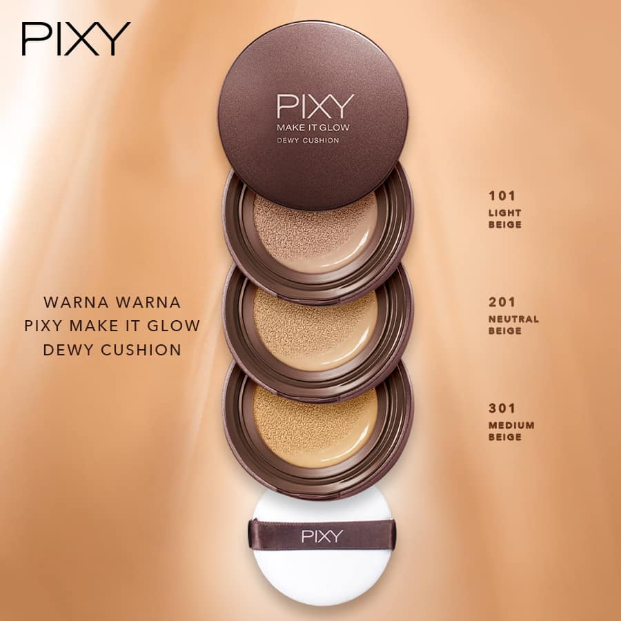 Cushion Terbaik Pixy Make It Glow Dewy dengan SPF 23 & PA++