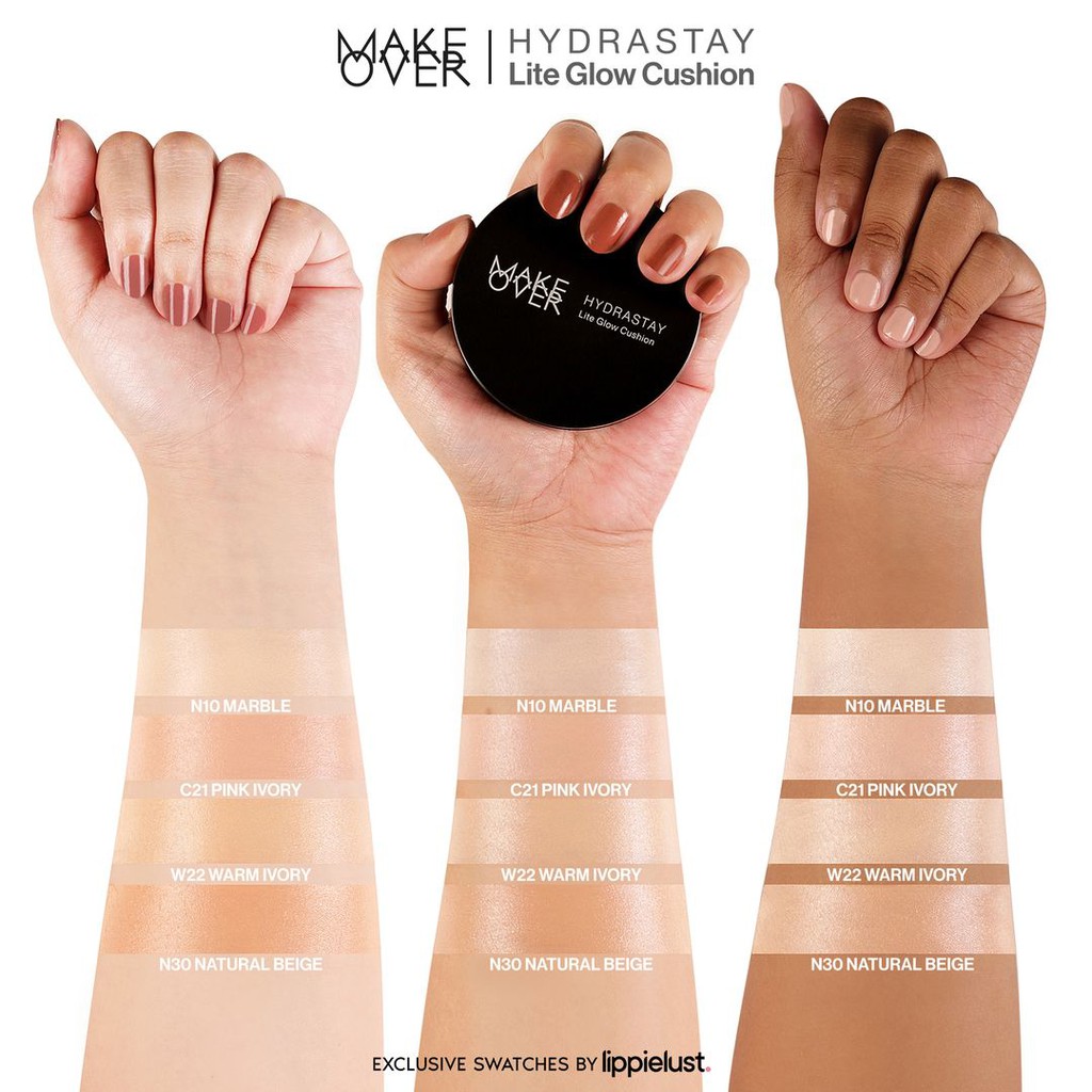 MAKE OVER Hydrastay Lite Glow, cushion yang Alcohol-Free dan non comedogenic