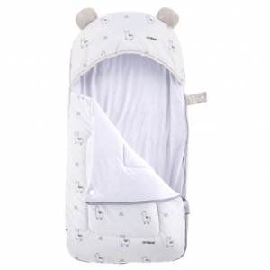 Omiland Sister Brand Dialogue Baby terbuat dari kain micro print criss cross