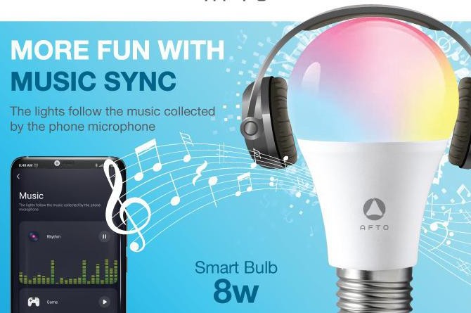 Afto Smart Bulb 8W with Music Sync