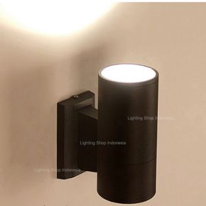 Lampu dinding sederhana berbentuk tabung