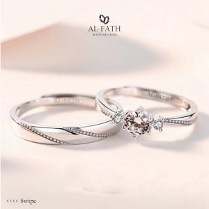 Cincin Kawin, Silver, Palladium, Platinum, Emas, Nikah, Perak, Pasangan, Tunangan, Kawin AL110