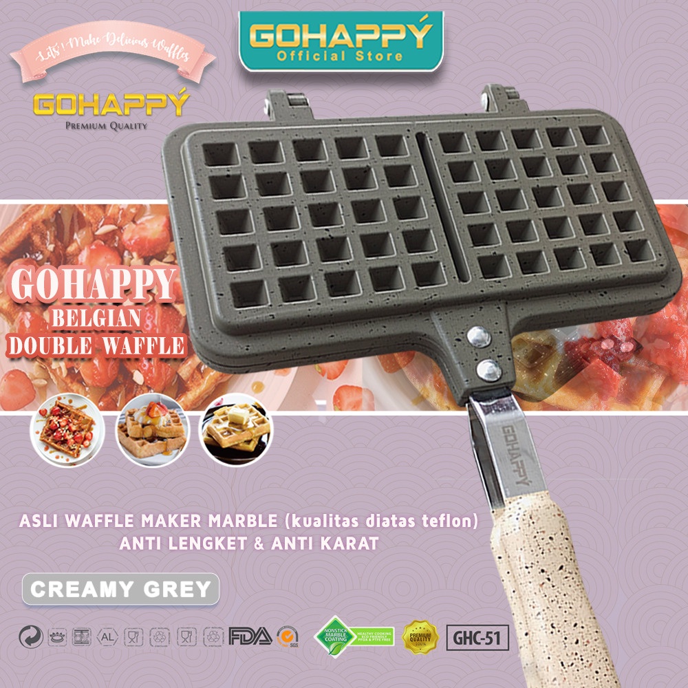 Cetakan waffle dari marble