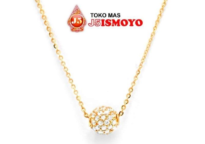 J5Ismoyo Kalung Emas Korea Style DR Batu
