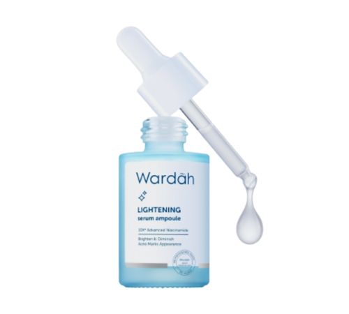 3. Lightening Serum Ampoule (20 ml) serum Wardah untuk memudarkan bekas jerawat