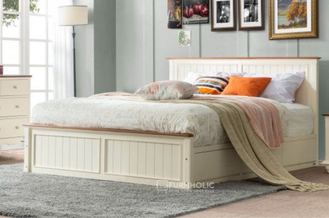 iFURNHOLIC Alfonso Queen Bed Tempat Tidur Laci