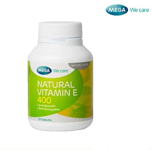 Mega Natural Vitamin E 400 IU Nat E เมก้า วิตามิน อี