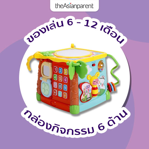 ของเล่น6-12เดือน กล่องกิจกรรม 6 ด้าน