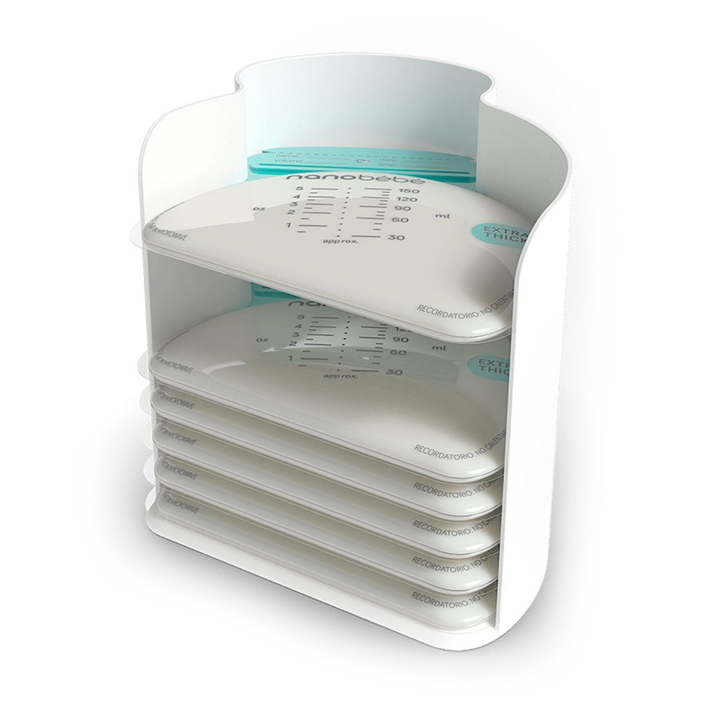 3. ถุงเก็บน้ำนม Nanobebe 25-Pack - ถุงเก็บน้ำนมที่สามารถประหยัดพื้นที่ในการจัดเก็บได้มากที่สุด