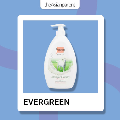 ครีมอาบน้ำ ผิวแห้ง EVERGREEN Palmera Shower Cream Moisturizing