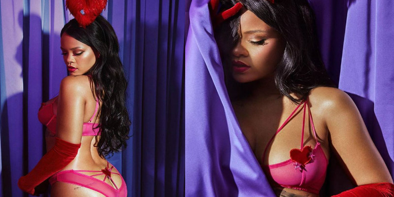Rihanna Luncurkan Koleksi Lingerie Ukuran Jumbo Edisi Valentine