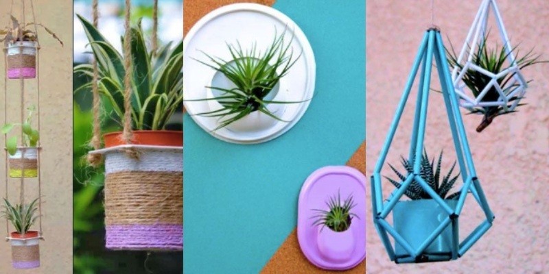 4 ide pot tanaman DIY dari barang bekas