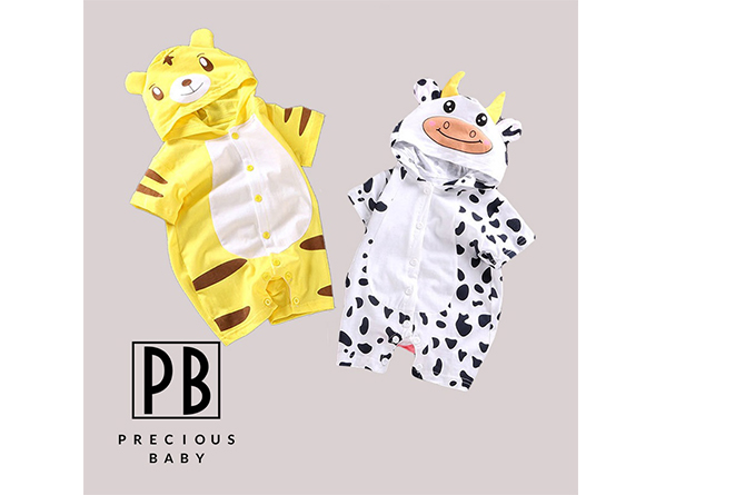 PreciousBaby 3d Animal Baby Rompers